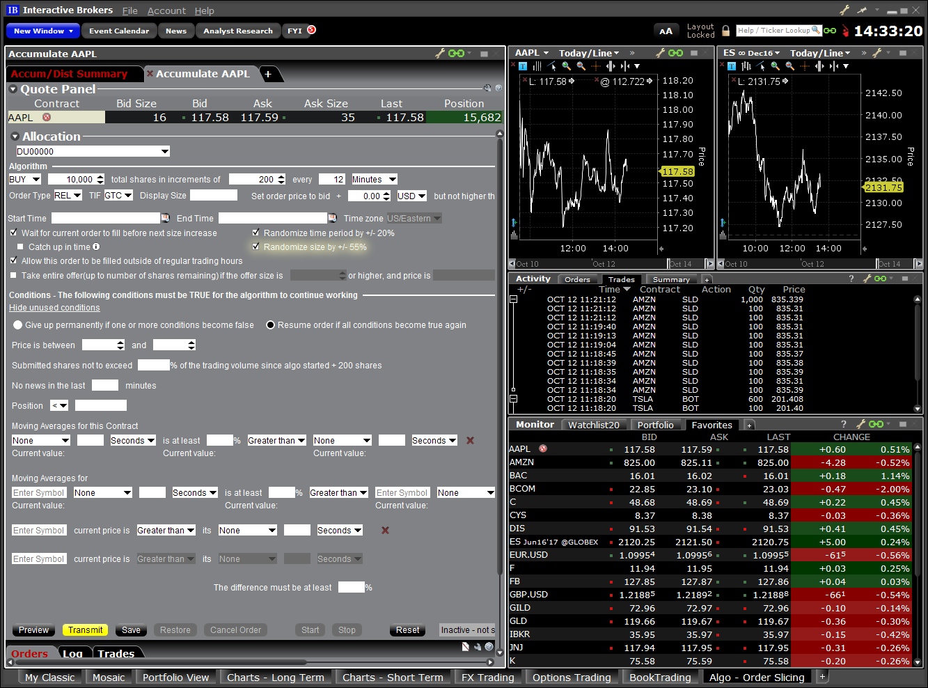 Algo - Order Slicing